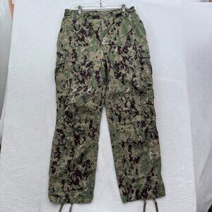US Navy Type III Cargo Pants Mens M 32x31 Green NWU AOR2 Digital Camo Ripstop